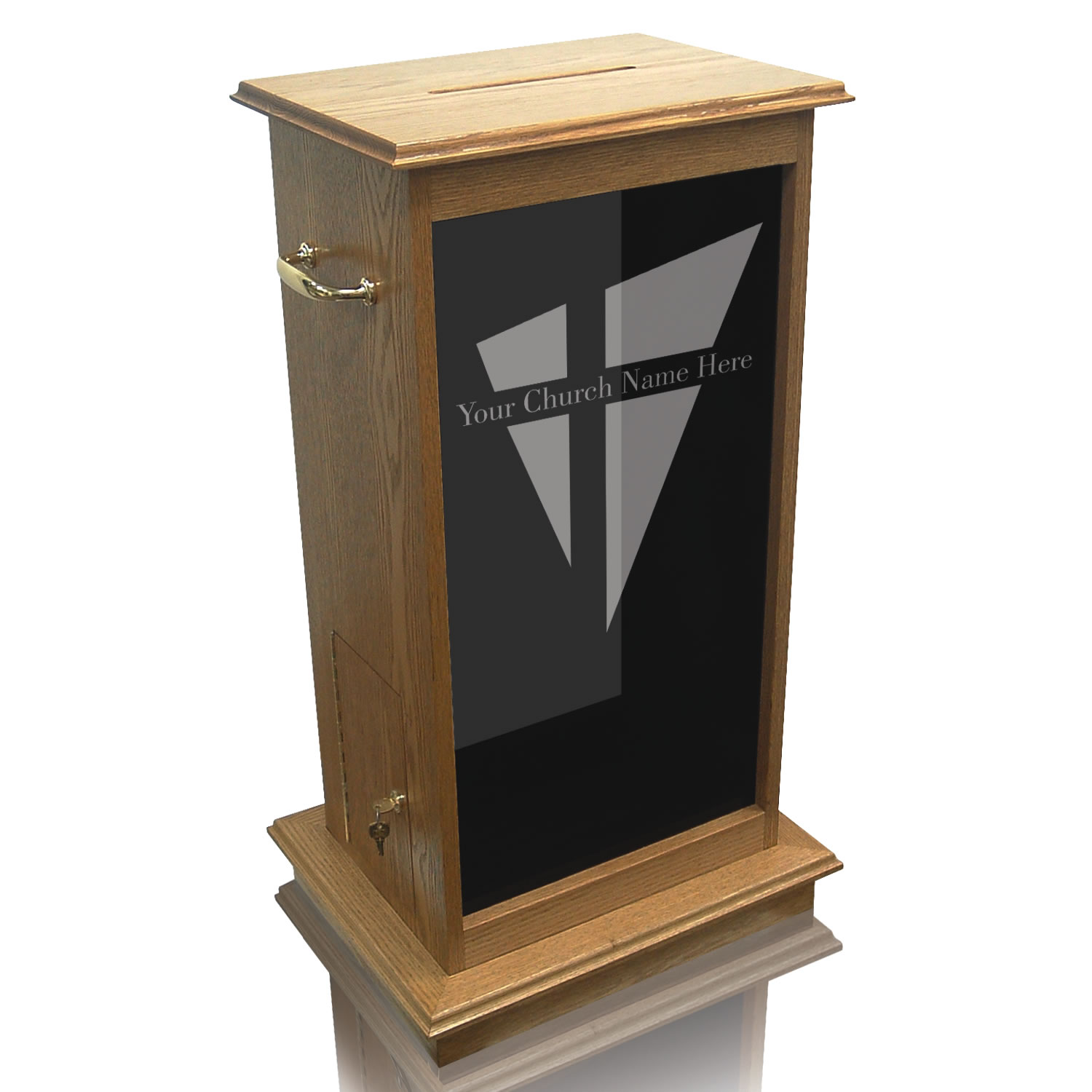 Offering Box -  Floor Model - Tinted Glass